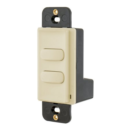 BRYANT Switches and Lighting Control, Decorator Switch, Double Pole, Momentary Contact, 100mA 30V DC, Ivory MSM30I2